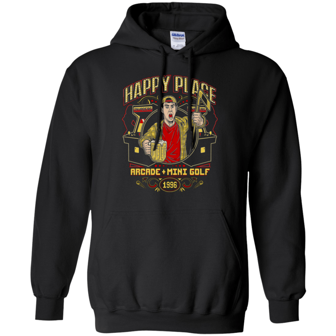 Sweatshirts Black / Small HAPPY PLACE Pullover Hoodie