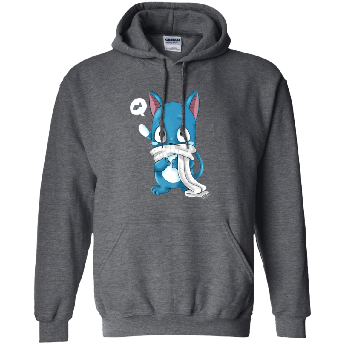 Sweatshirts Dark Heather / Small Happy Pullover Hoodie