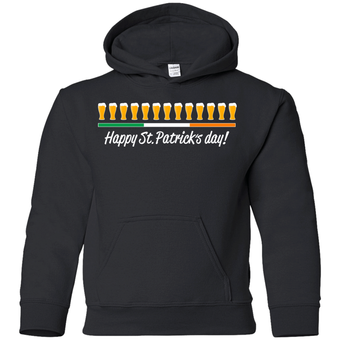 Sweatshirts Black / YS Happy St.Patricks Day Youth Hoodie