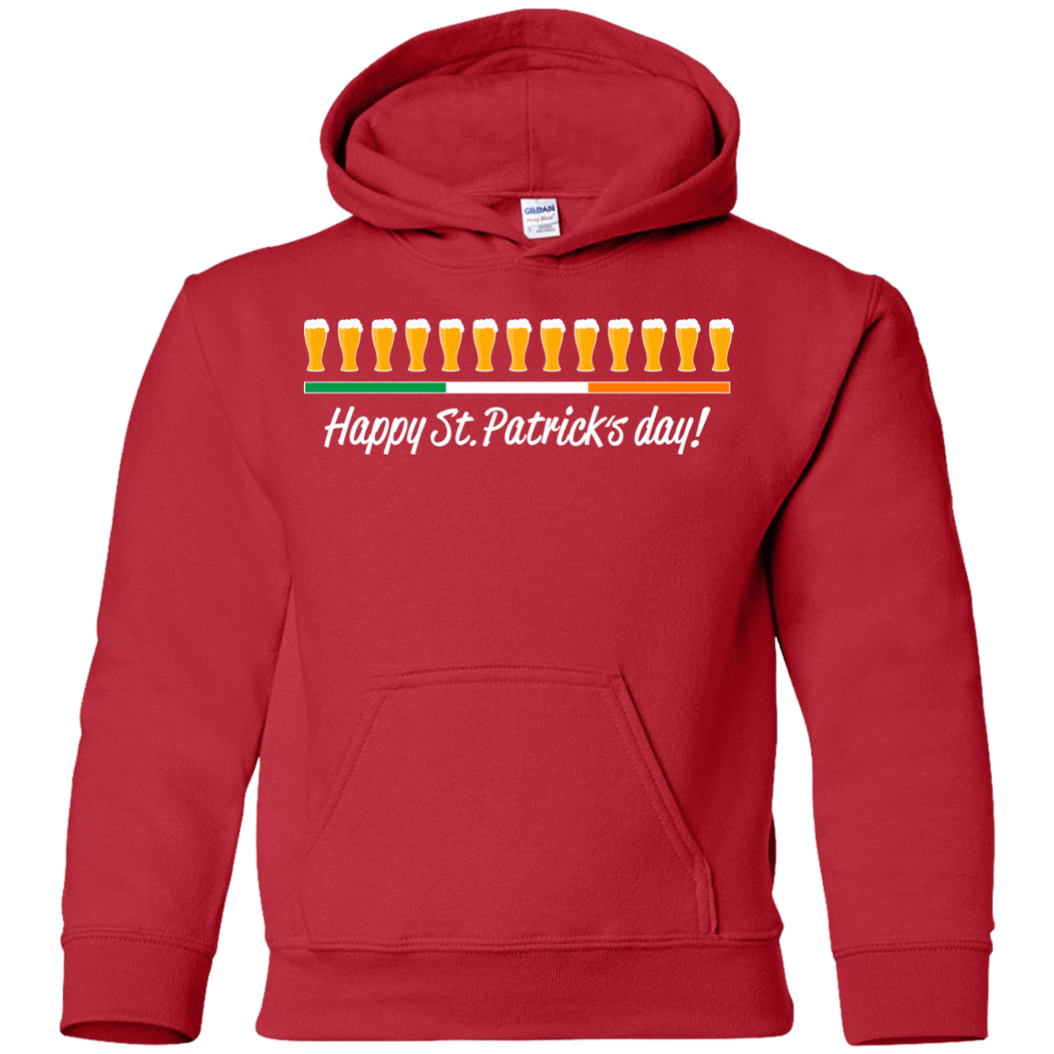 Sweatshirts Red / YS Happy St.Patricks Day Youth Hoodie