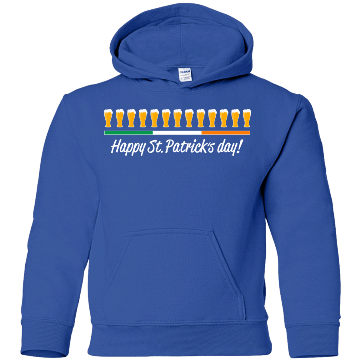 Sweatshirts Royal / YS Happy St.Patricks Day Youth Hoodie