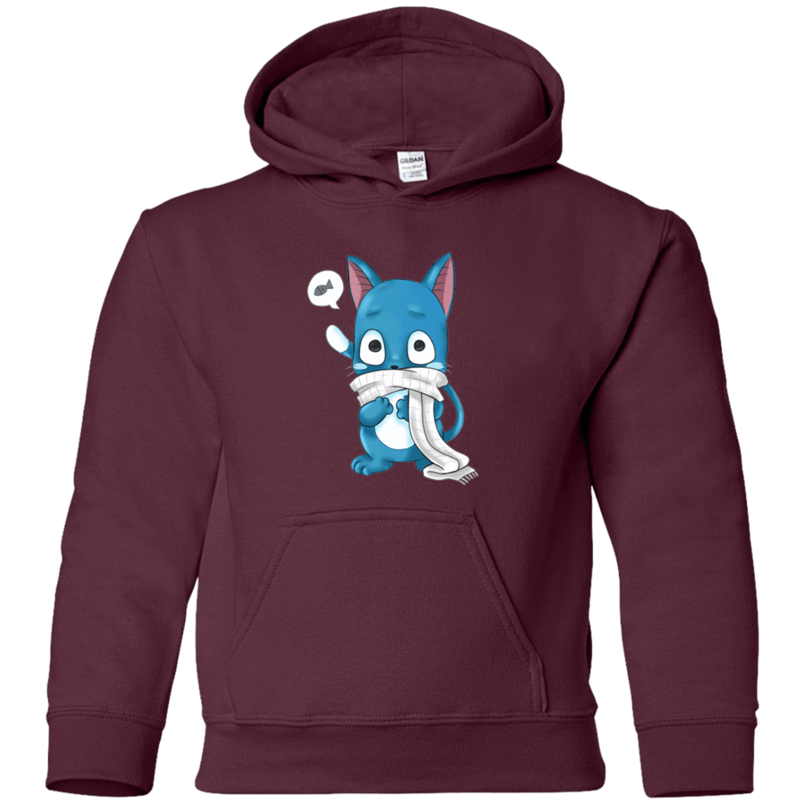 Sweatshirts Maroon / YS Happy Youth Hoodie