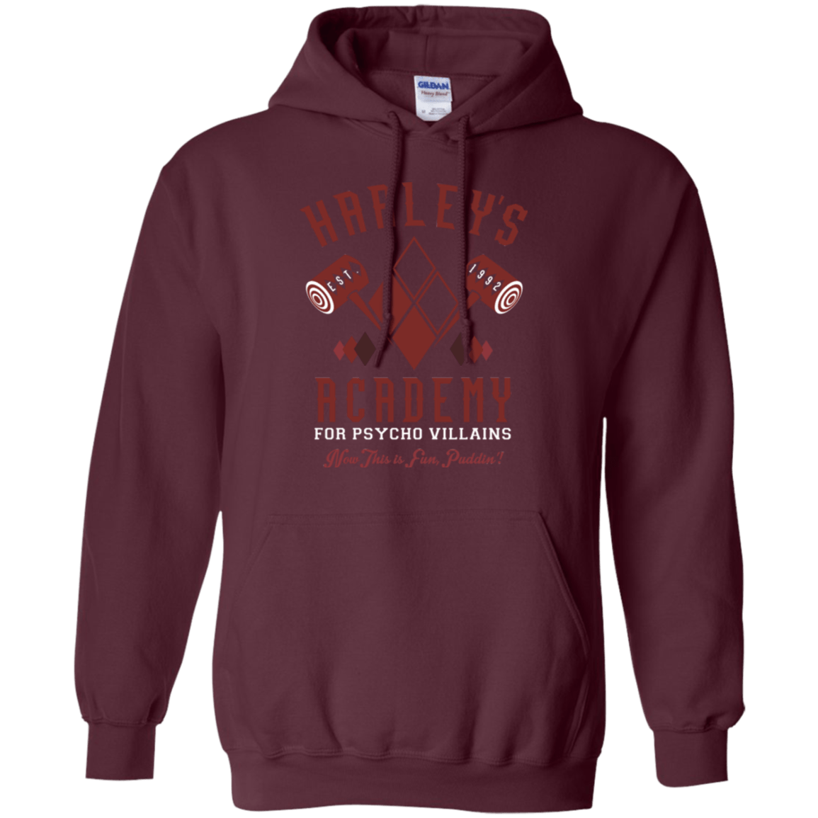 Sweatshirts Maroon / Small Harley's Academy Pullover Hoodie