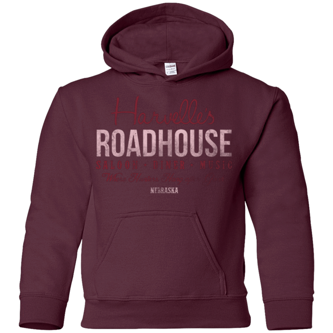 Sweatshirts Maroon / YS Harvelle's Roadhouse Youth Hoodie