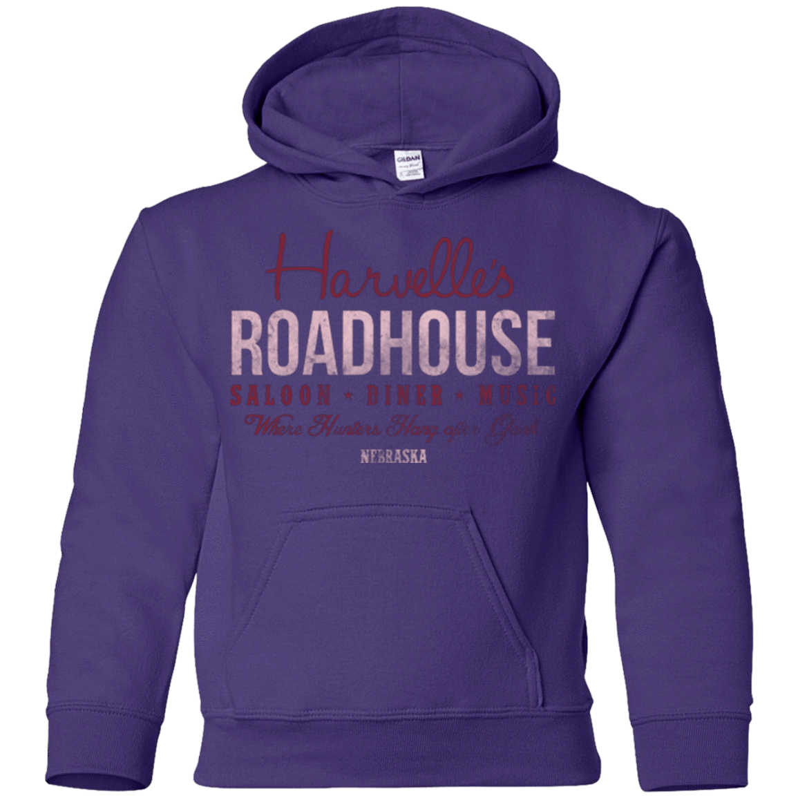 Sweatshirts Purple / YS Harvelle's Roadhouse Youth Hoodie