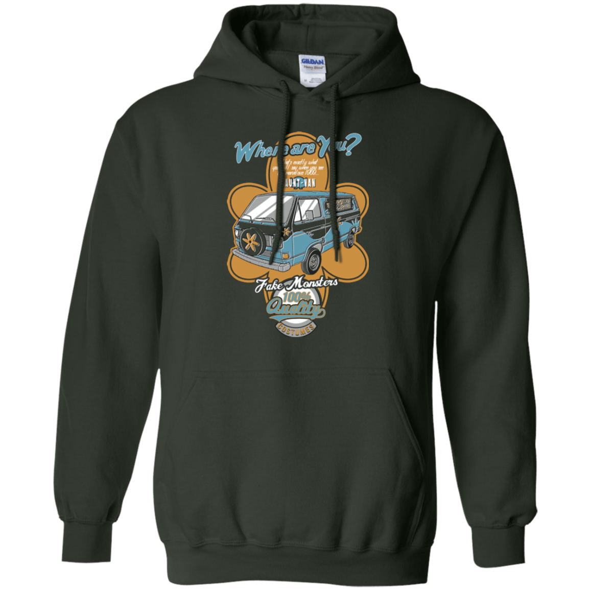 Sweatshirts Forest Green / Small Haunt Van Pullover Hoodie