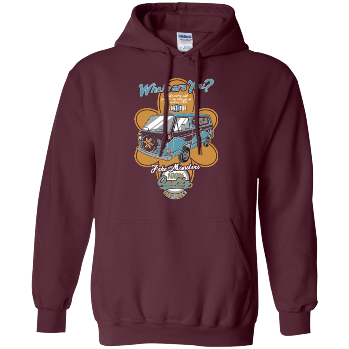 Sweatshirts Maroon / Small Haunt Van Pullover Hoodie