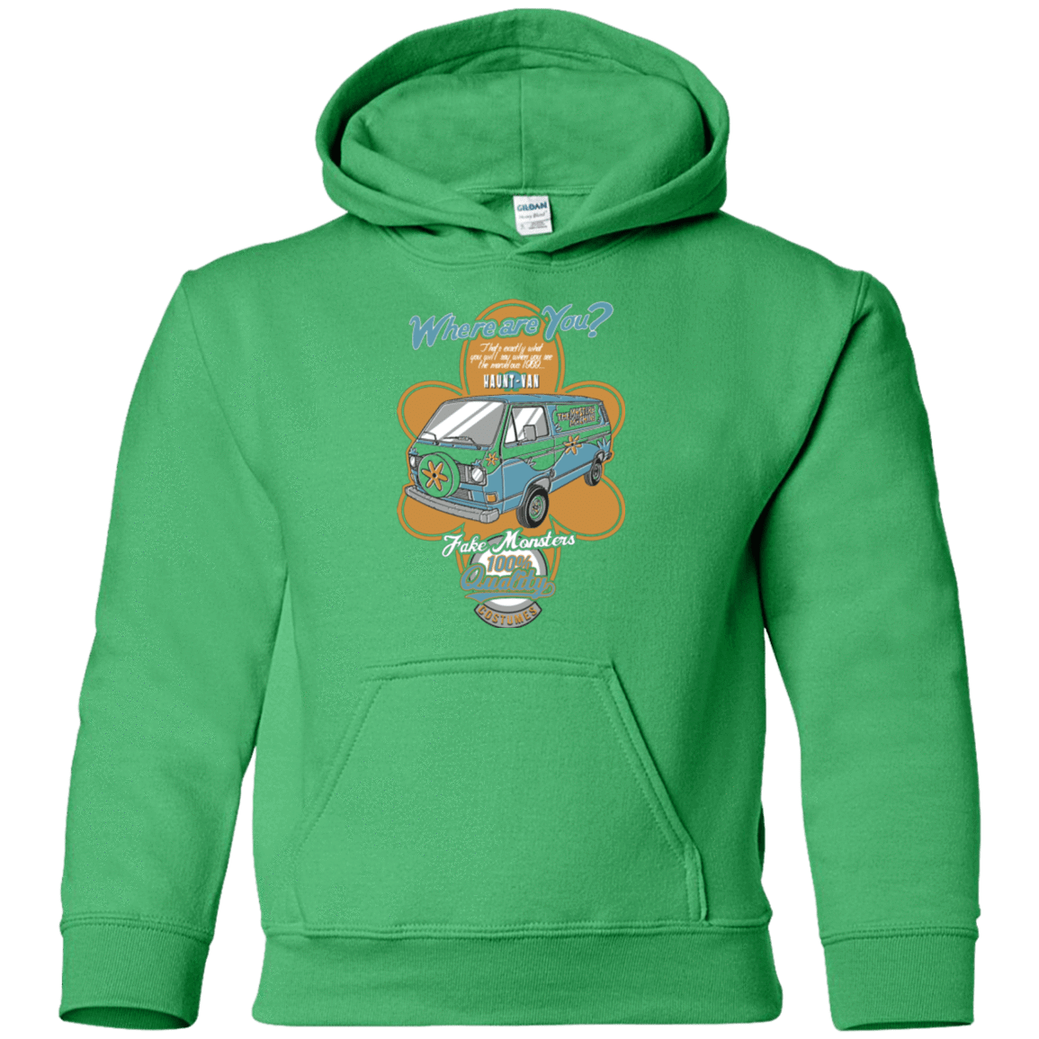 Sweatshirts Irish Green / YS Haunt Van Youth Hoodie