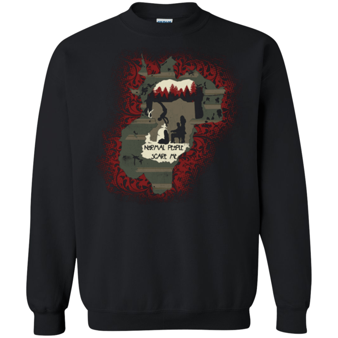 Sweatshirts Black / Small Haunted House Crewneck Sweatshirt