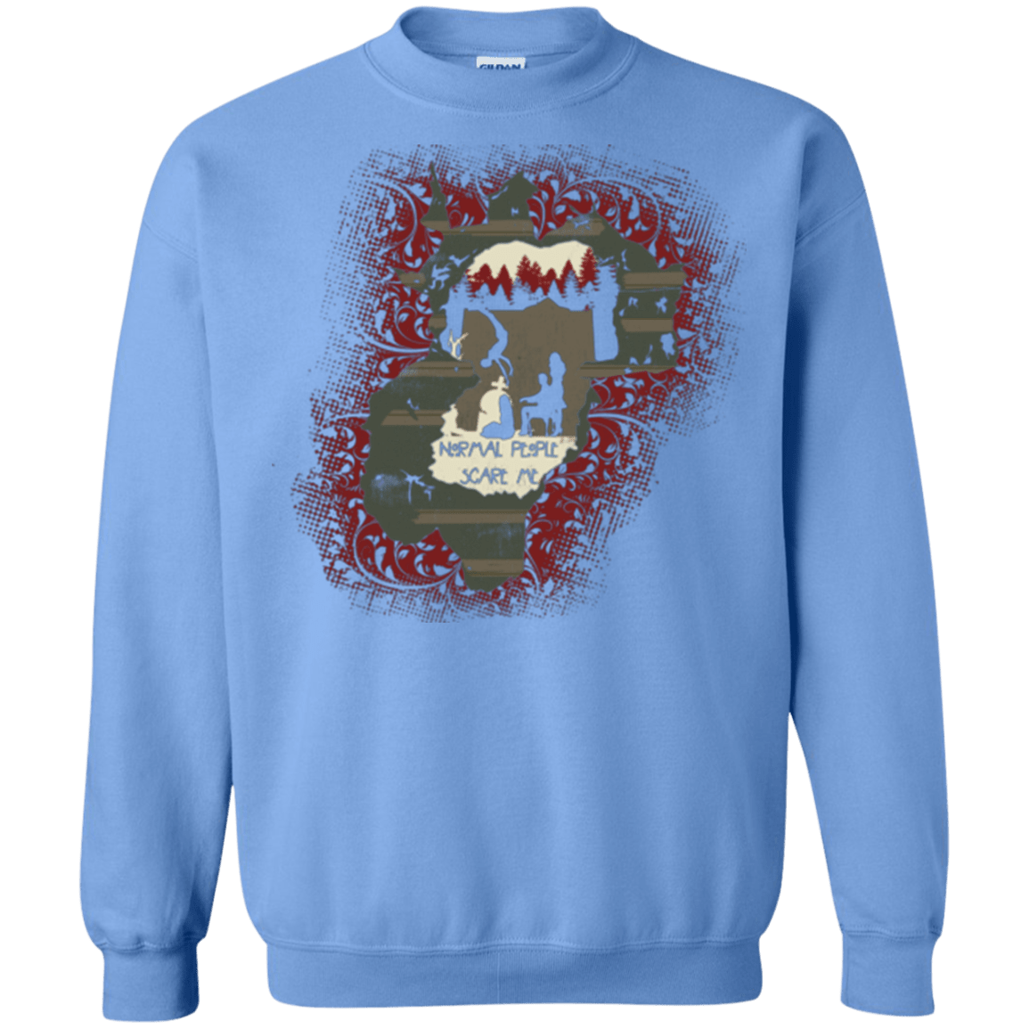 Sweatshirts Carolina Blue / Small Haunted House Crewneck Sweatshirt