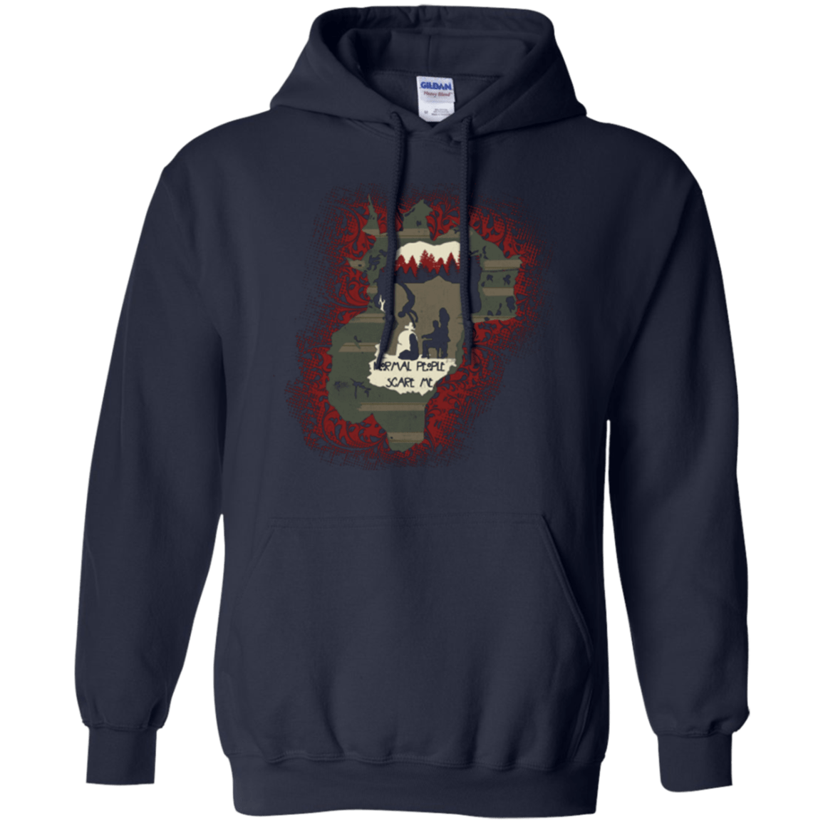 Sweatshirts Navy / Small Haunted House Pullover Hoodie