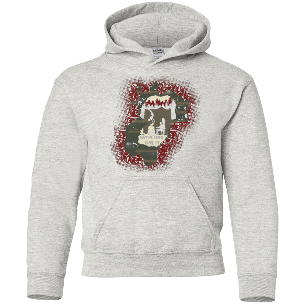 Sweatshirts Ash / YS Haunted House Youth Hoodie