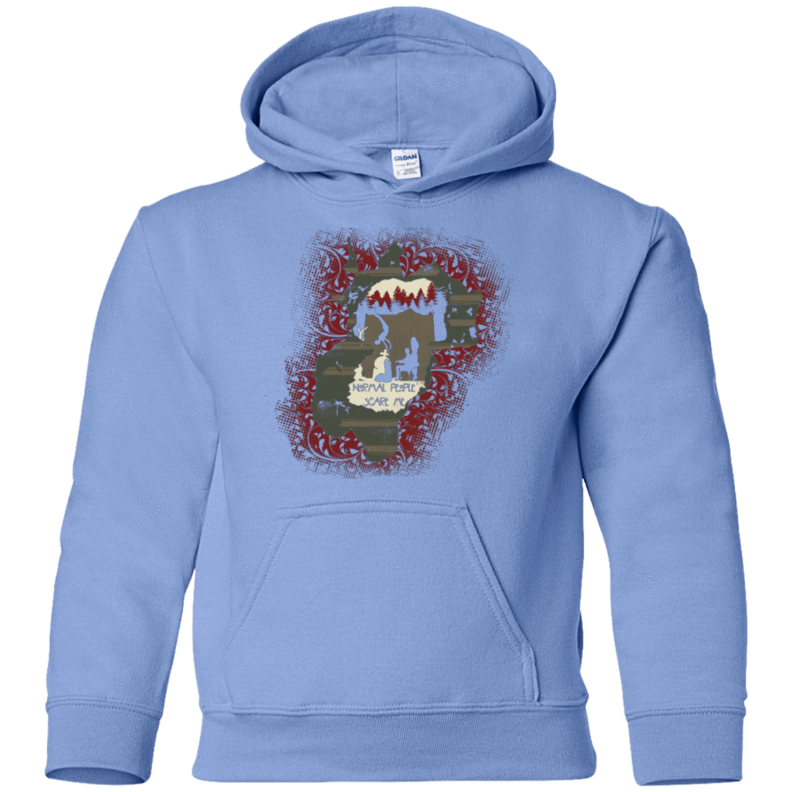 Sweatshirts Carolina Blue / YS Haunted House Youth Hoodie