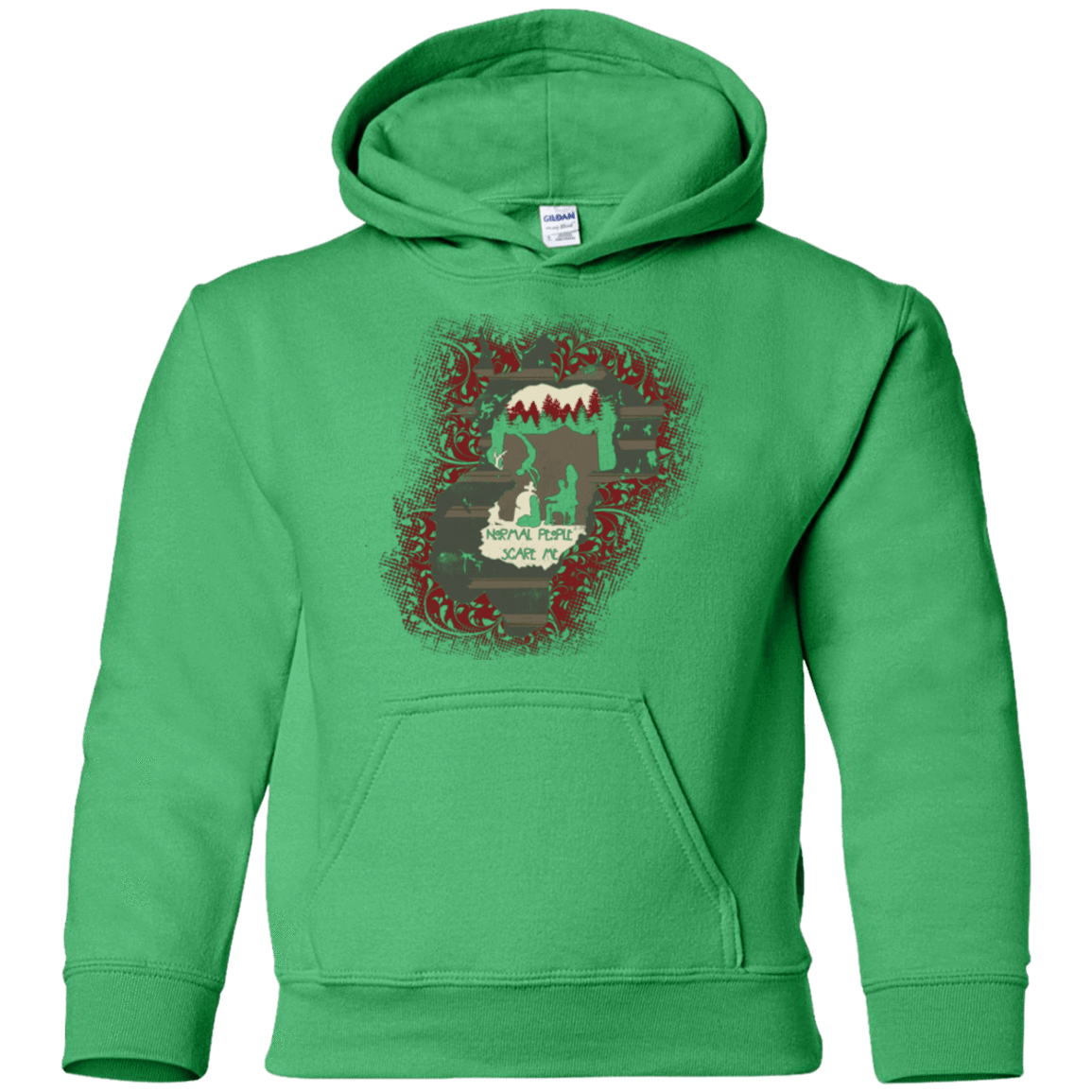 Sweatshirts Irish Green / YS Haunted House Youth Hoodie