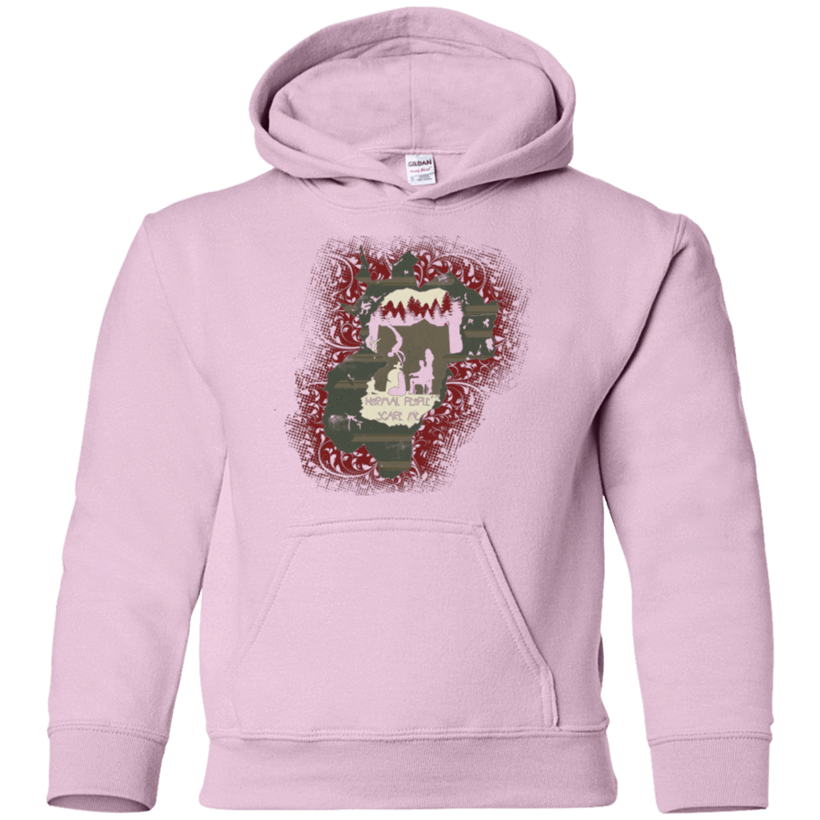 Sweatshirts Light Pink / YS Haunted House Youth Hoodie