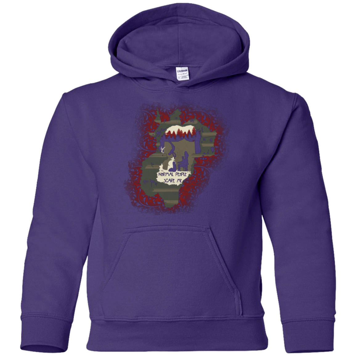 Sweatshirts Purple / YS Haunted House Youth Hoodie