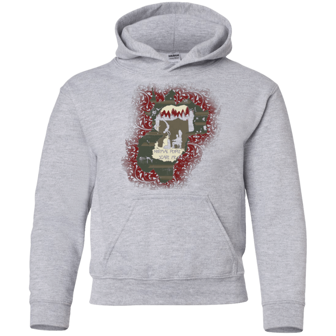 Sweatshirts Sport Grey / YS Haunted House Youth Hoodie