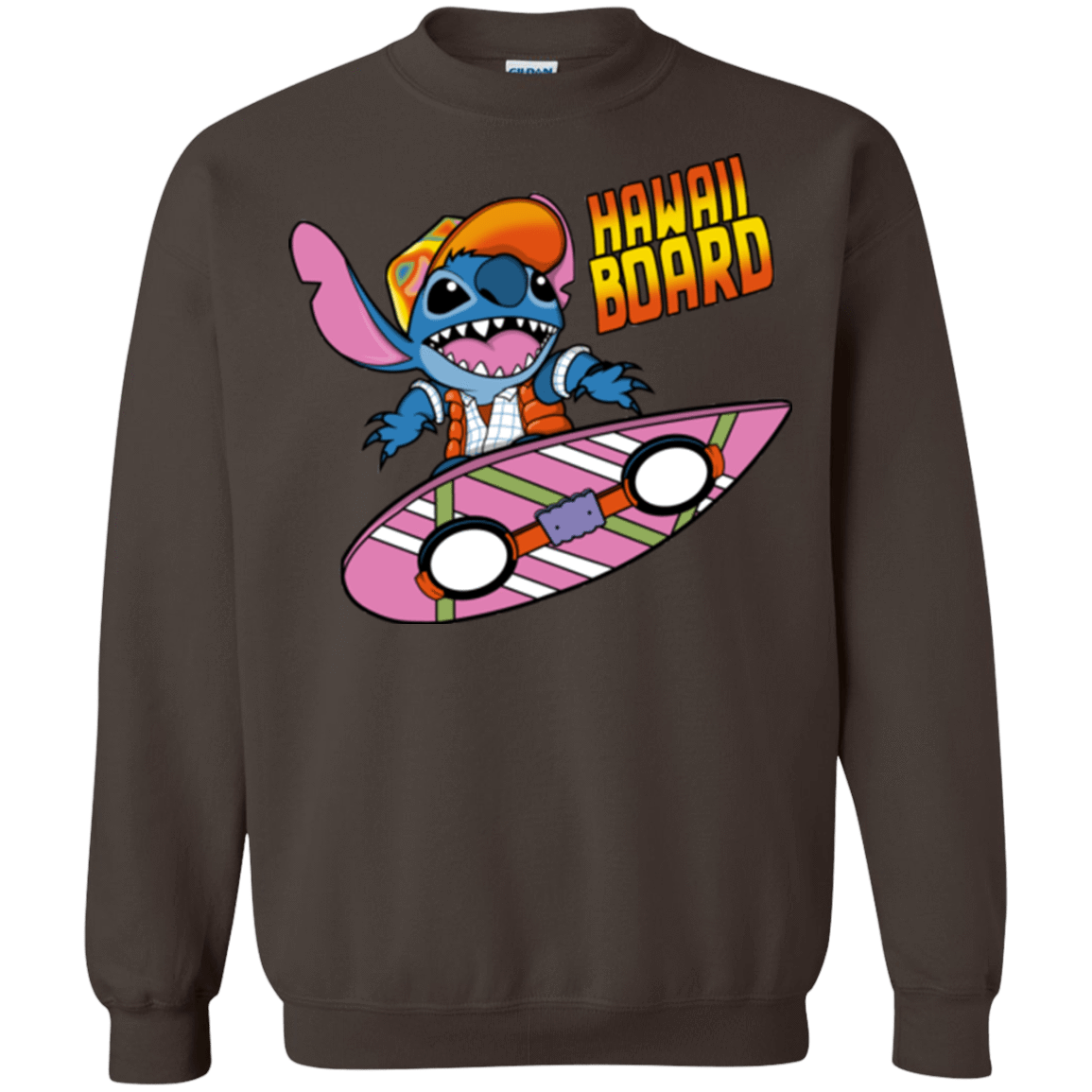 Sweatshirts Dark Chocolate / Small Hawaii Board Crewneck Sweatshirt