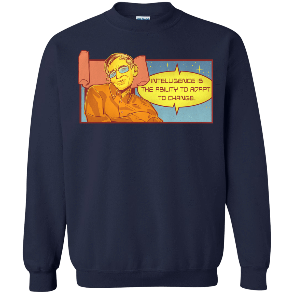 Sweatshirts Navy / S HAWKING intelligance Crewneck Sweatshirt