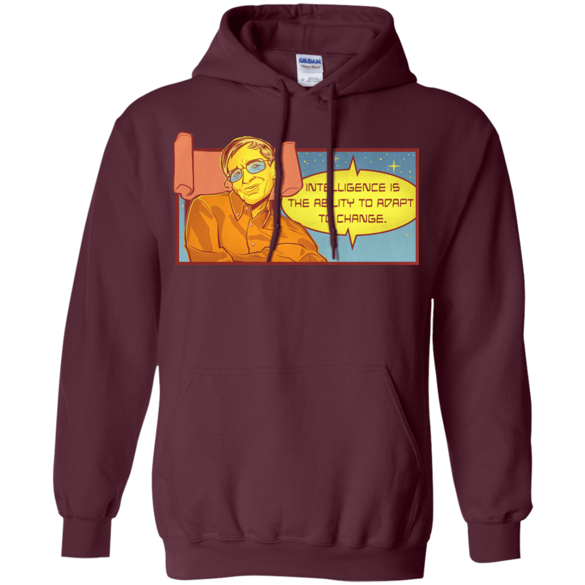 Sweatshirts Maroon / S HAWKING intelligance Hoodie