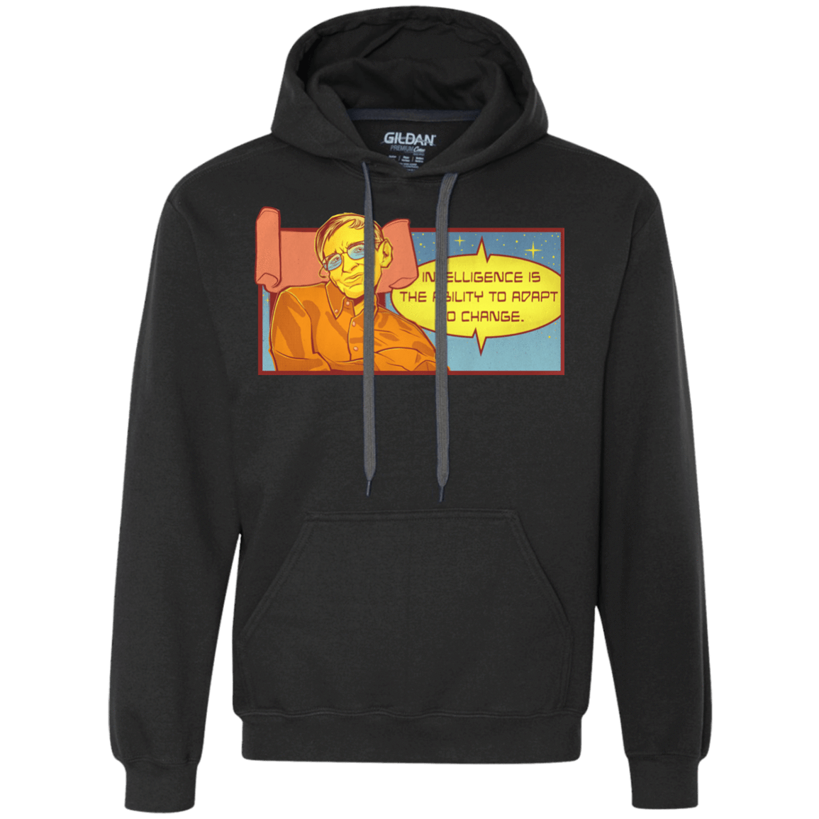 Sweatshirts Black / S HAWKING intelligance Premium Fleece Hoodie