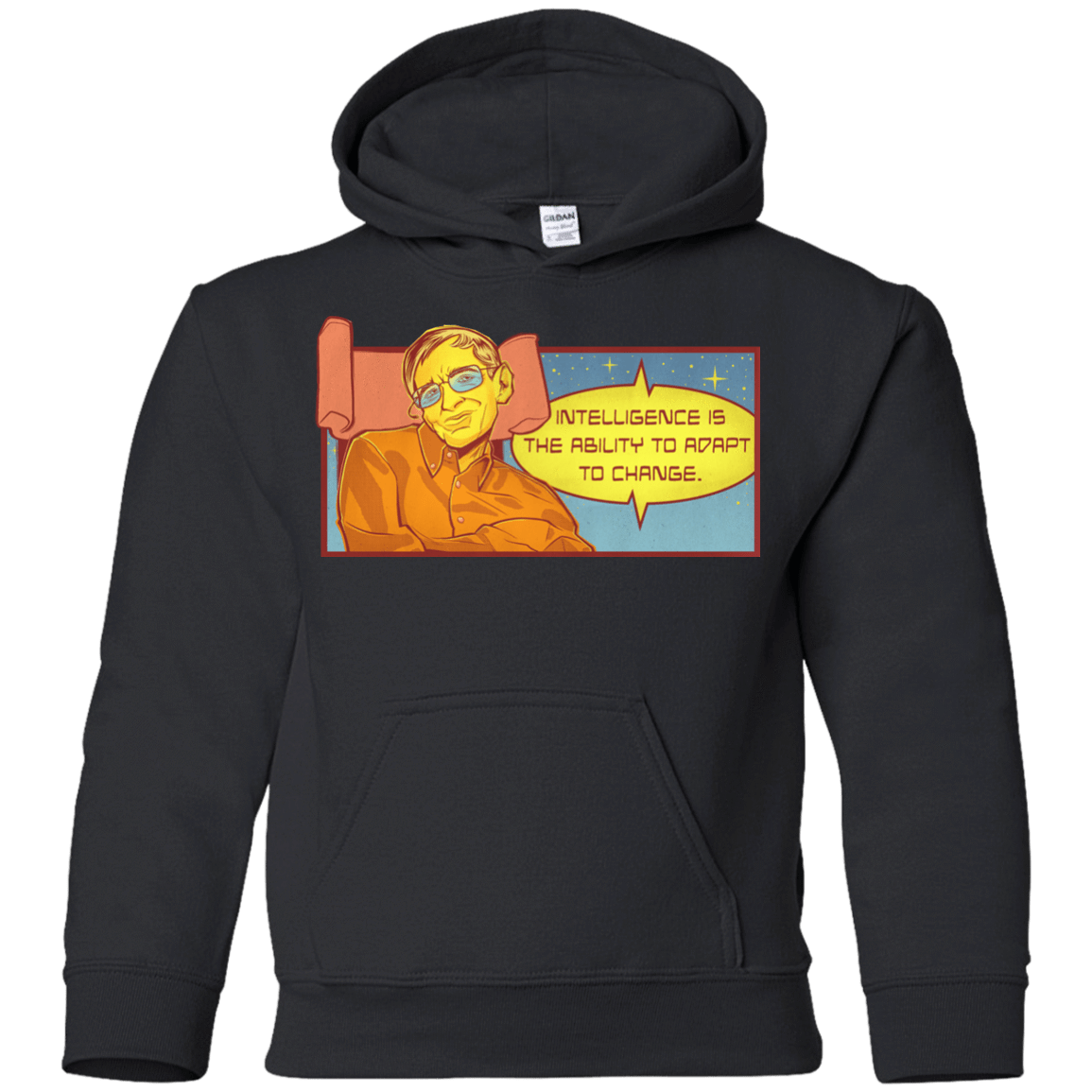 Sweatshirts Black / YS HAWKING intelligance Youth Hoodie