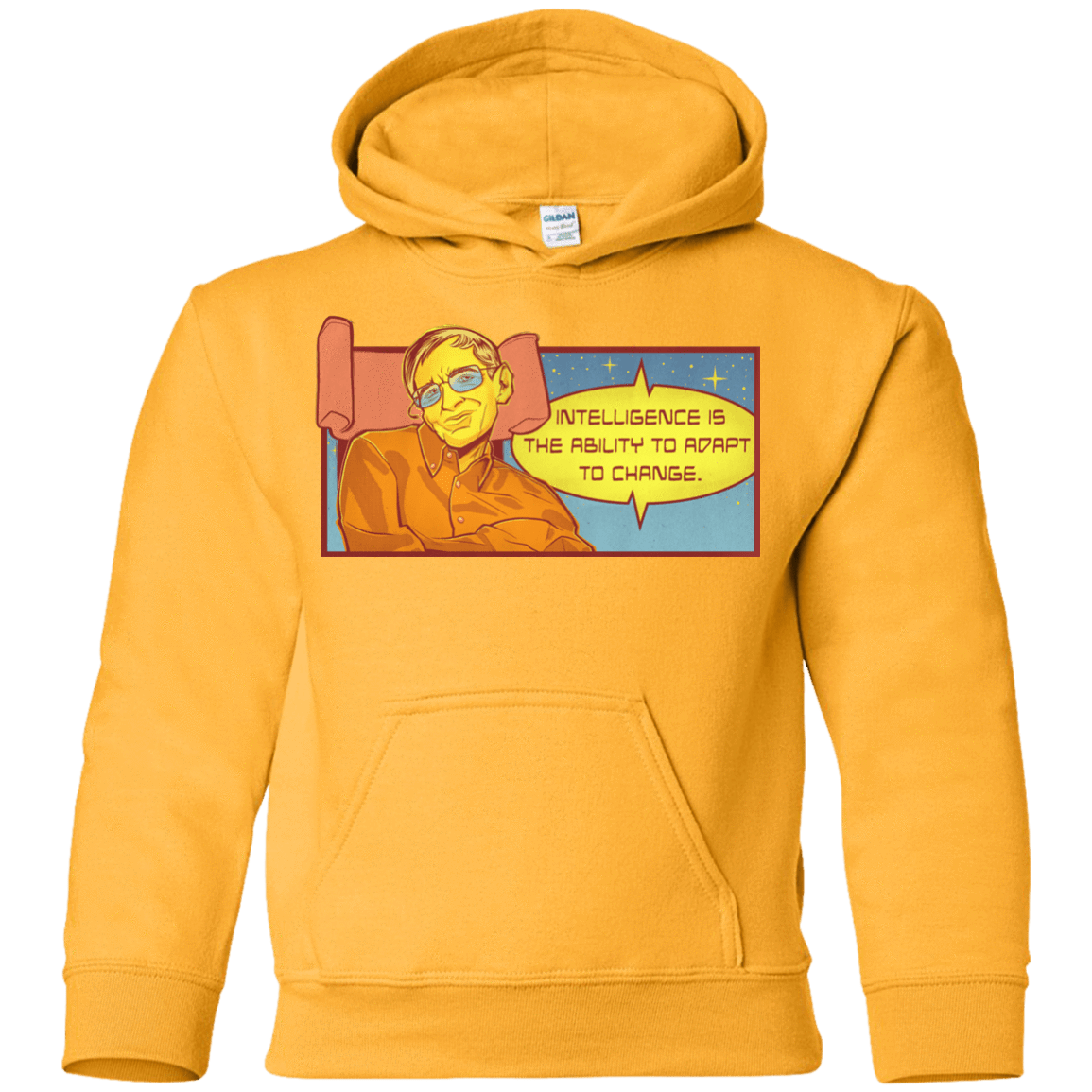 Sweatshirts Gold / YS HAWKING intelligance Youth Hoodie
