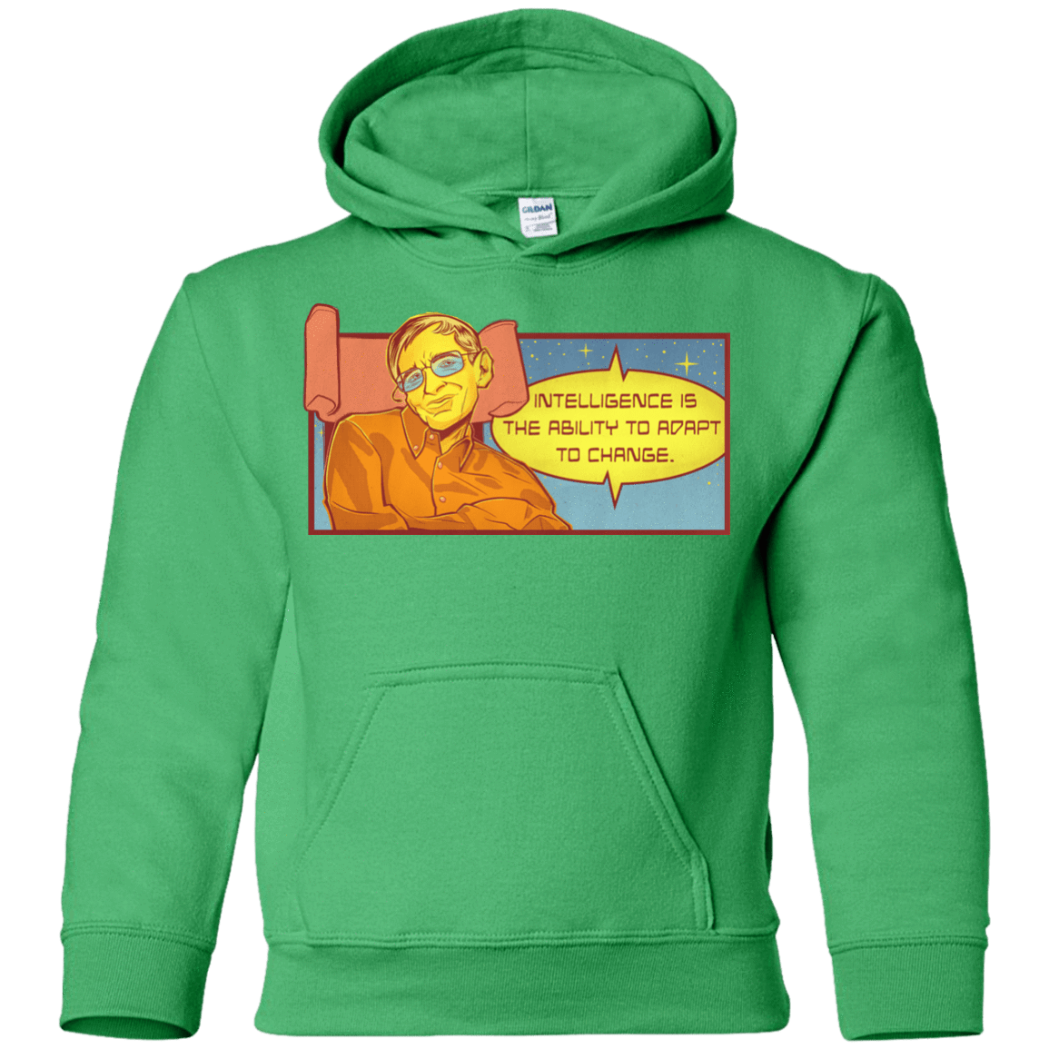 Sweatshirts Irish Green / YS HAWKING intelligance Youth Hoodie