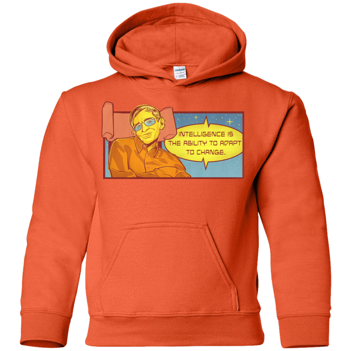Sweatshirts Orange / YS HAWKING intelligance Youth Hoodie