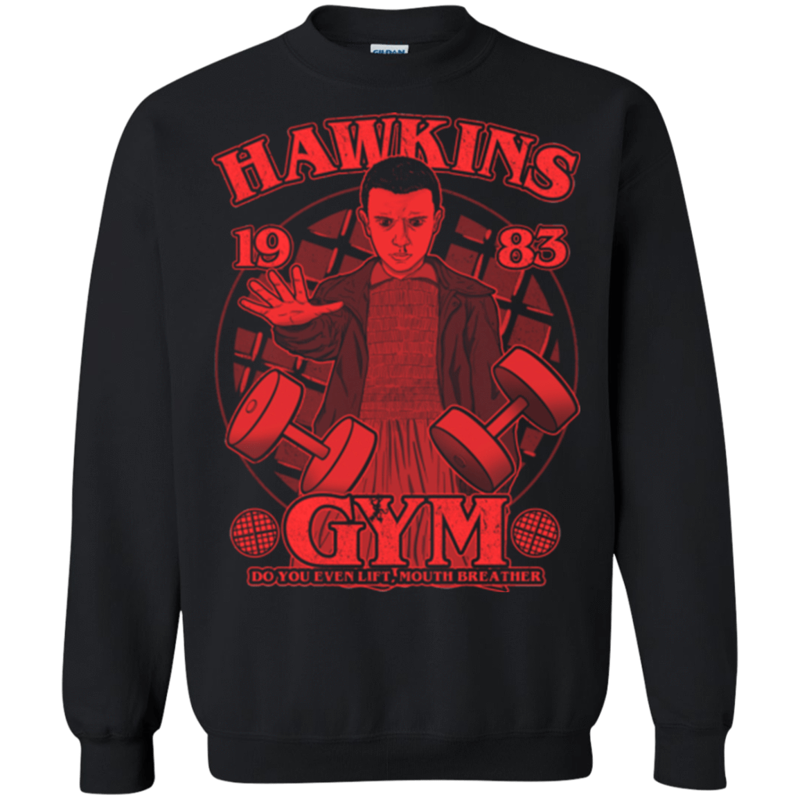 Sweatshirts Black / Small Hawkins Gym Crewneck Sweatshirt