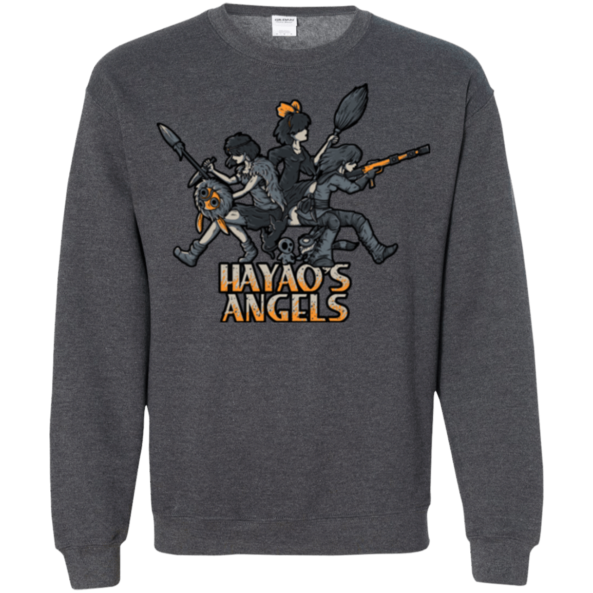 Sweatshirts Dark Heather / Small HAYAOS-ANGELS Crewneck Sweatshirt