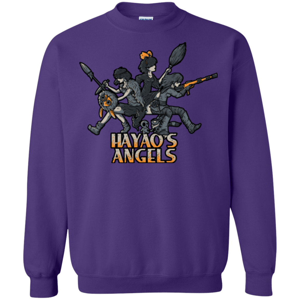 Sweatshirts Purple / Small HAYAOS-ANGELS Crewneck Sweatshirt