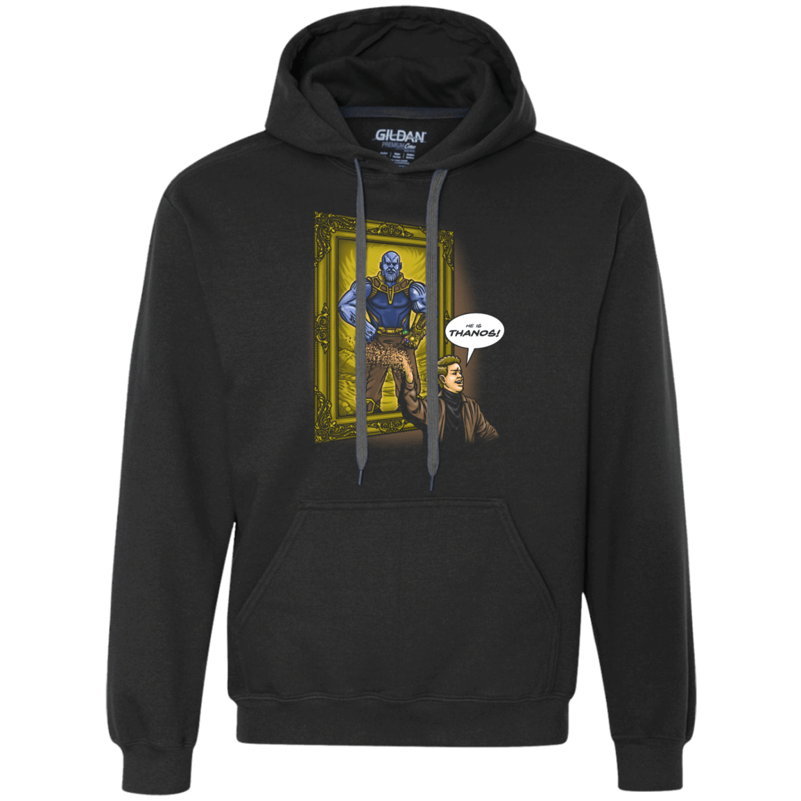 Sweatshirts Black / S He is Thanos Premium Fleece Hoodie