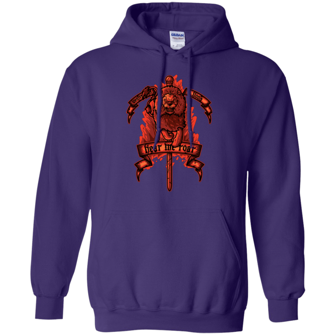 Sweatshirts Purple / Small HEAR ME ROAR Pullover Hoodie