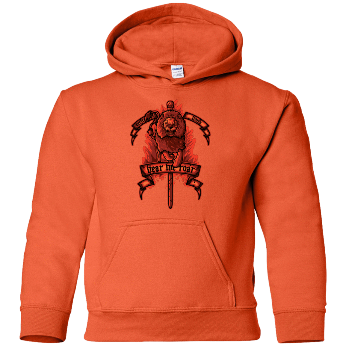 Sweatshirts Orange / YS HEAR ME ROAR Youth Hoodie