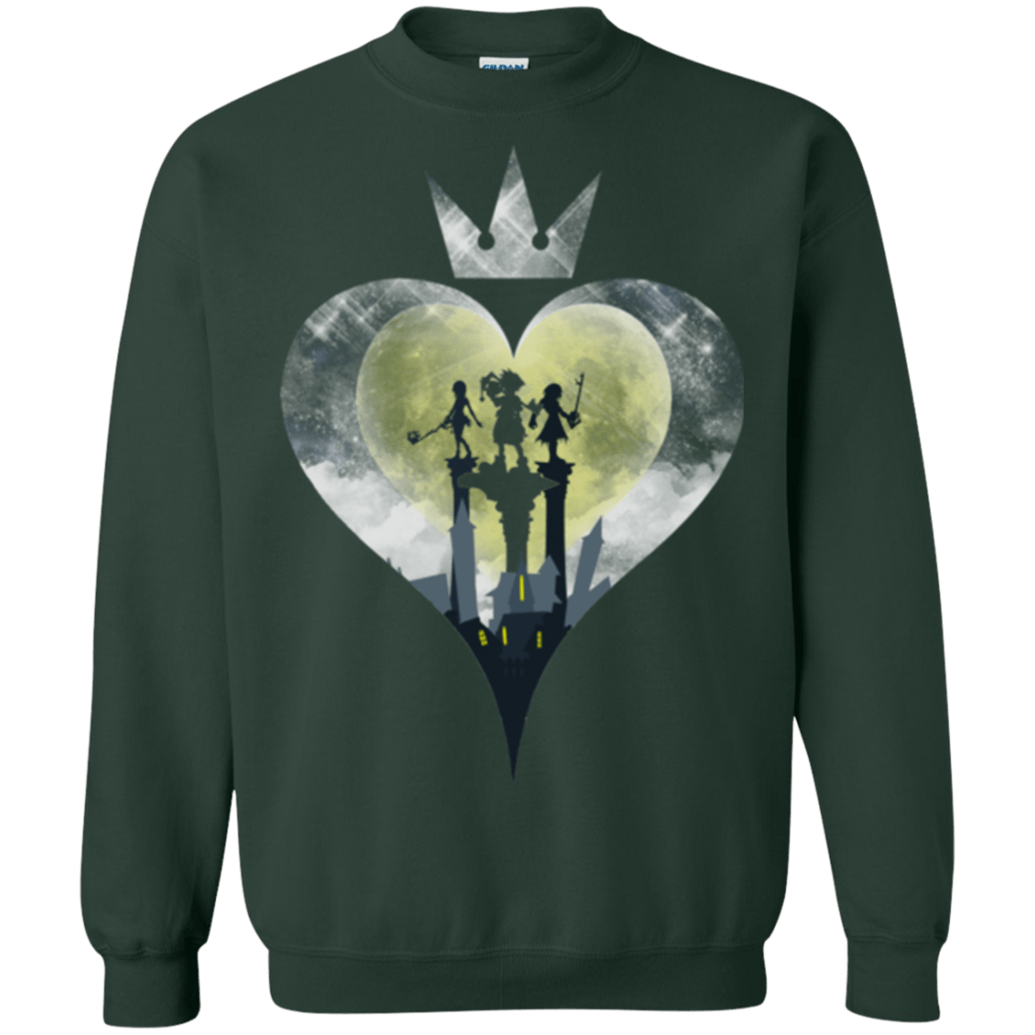 Sweatshirts Forest Green / Small Heart Kingdom Crewneck Sweatshirt