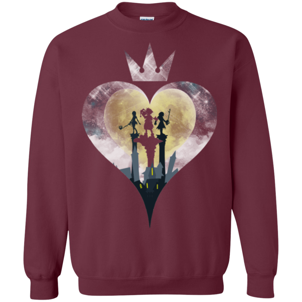 Sweatshirts Maroon / Small Heart Kingdom Crewneck Sweatshirt