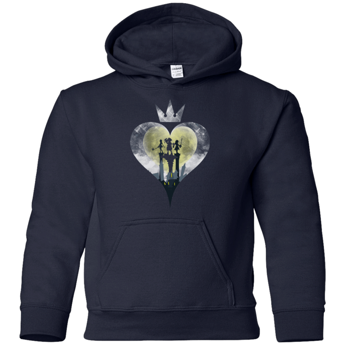 Sweatshirts Navy / YS Heart Kingdom Youth Hoodie