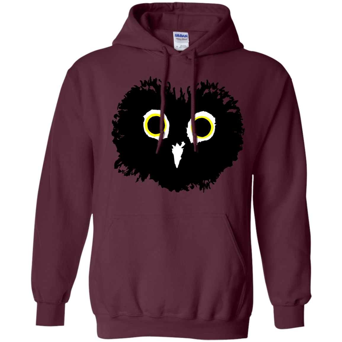 Sweatshirts Maroon / S Heart Owls Pullover Hoodie
