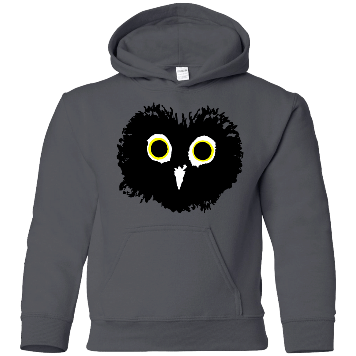 Sweatshirts Charcoal / YS Heart Owls Youth Hoodie