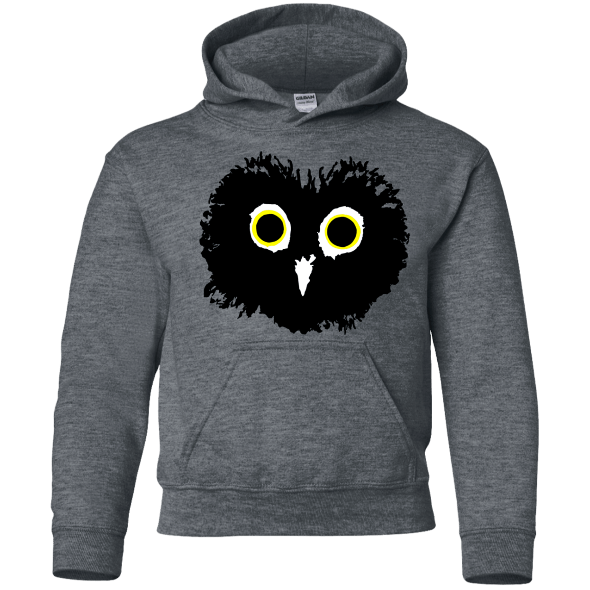 Sweatshirts Dark Heather / YS Heart Owls Youth Hoodie