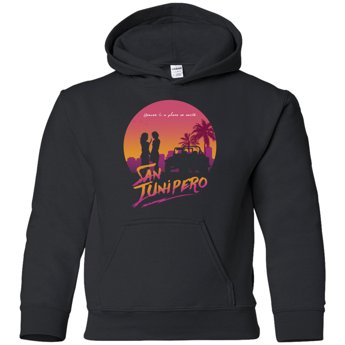 Sweatshirts Black / YS Heaven is a place on Earth Youth Hoodie