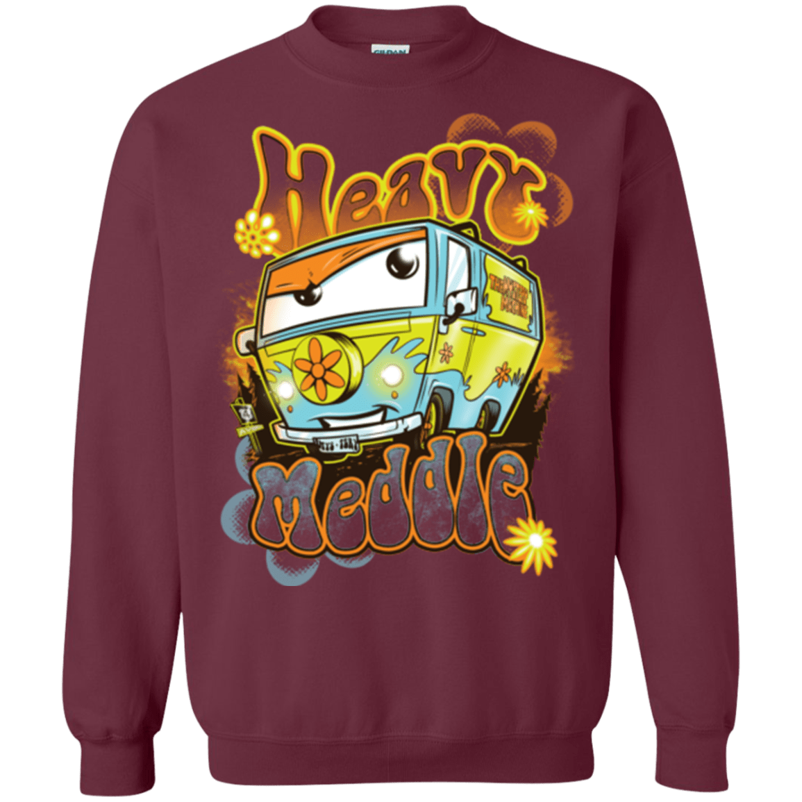 Sweatshirts Maroon / Small Heavy Meddle Crewneck Sweatshirt