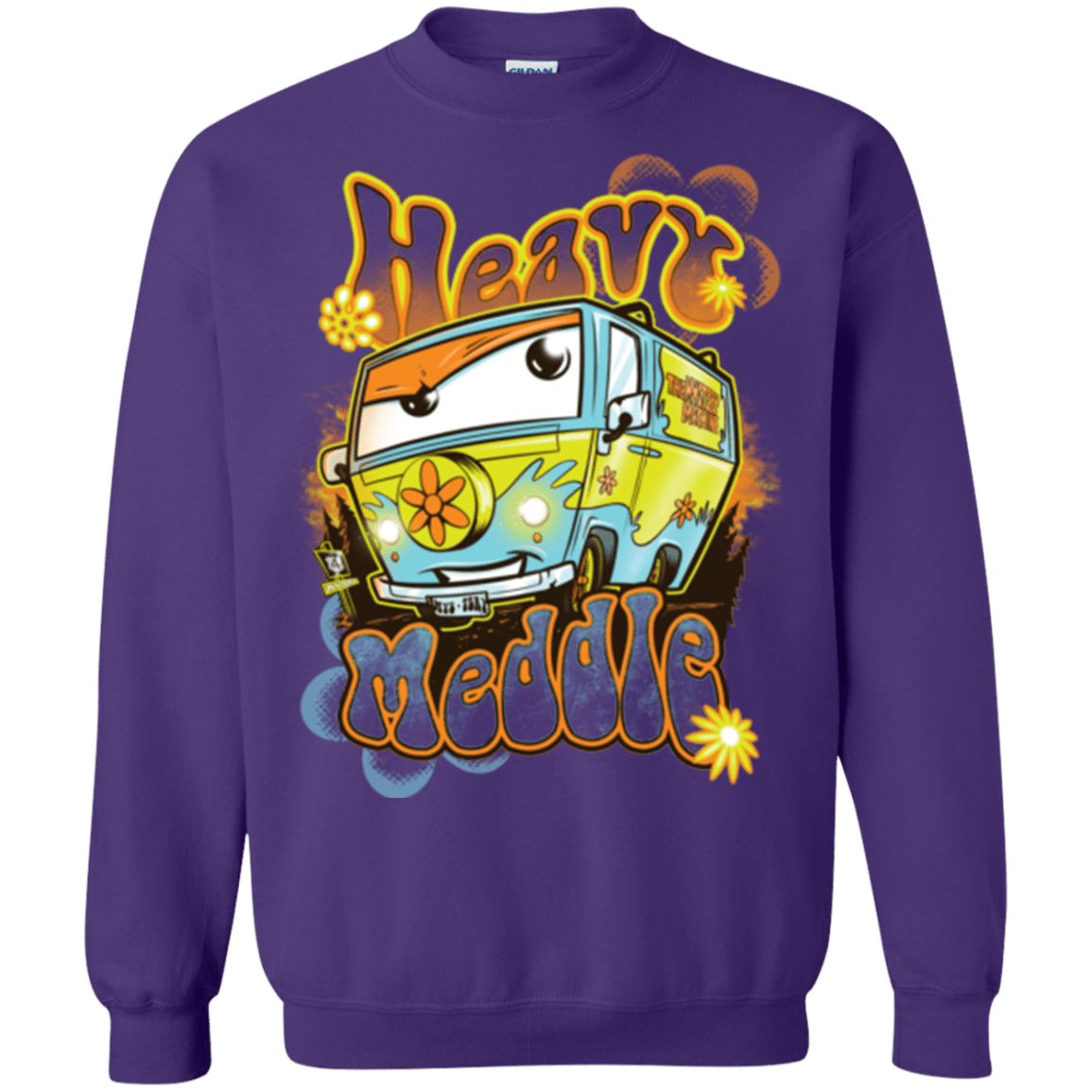 Sweatshirts Purple / Small Heavy Meddle Crewneck Sweatshirt