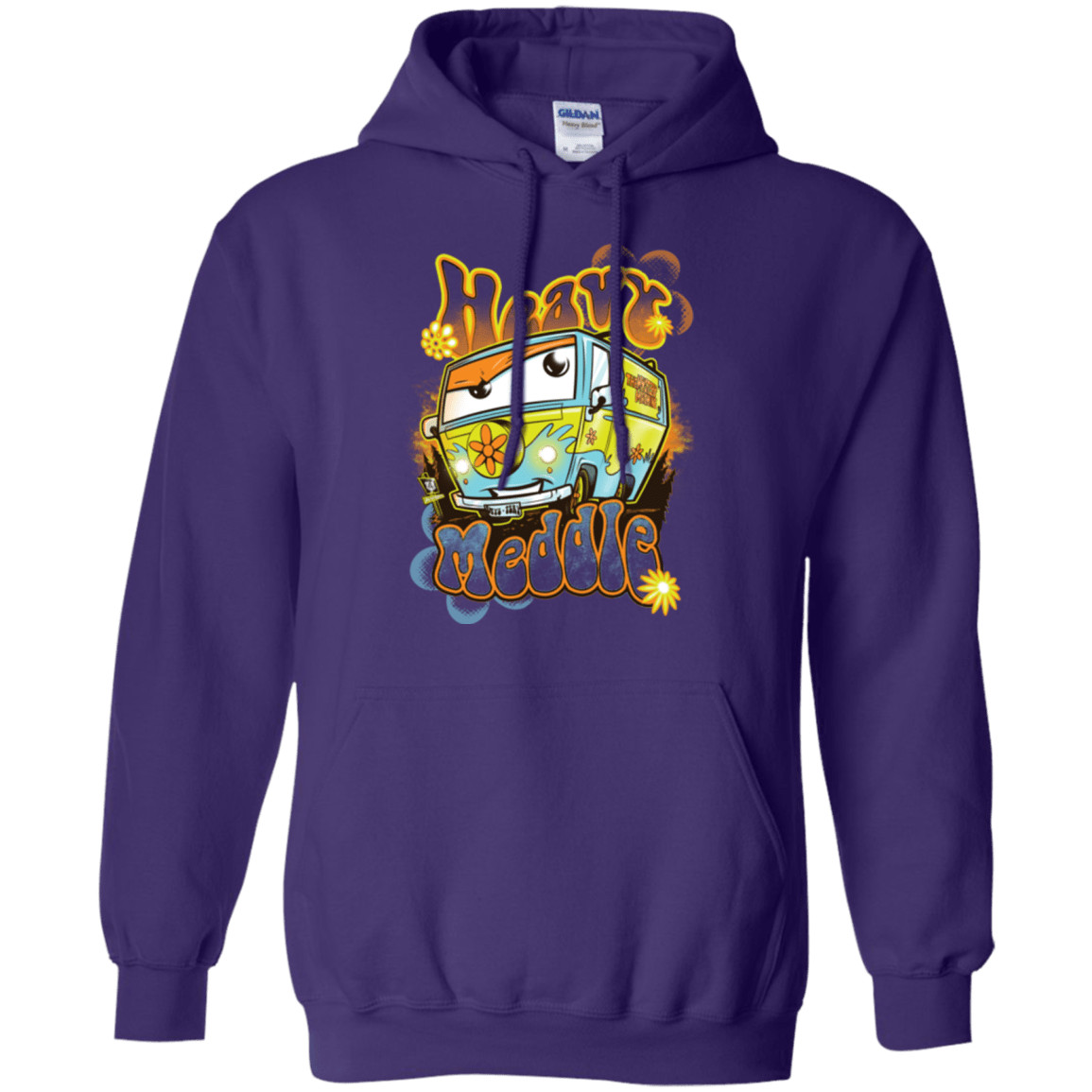 Sweatshirts Purple / Small Heavy Meddle Pullover Hoodie