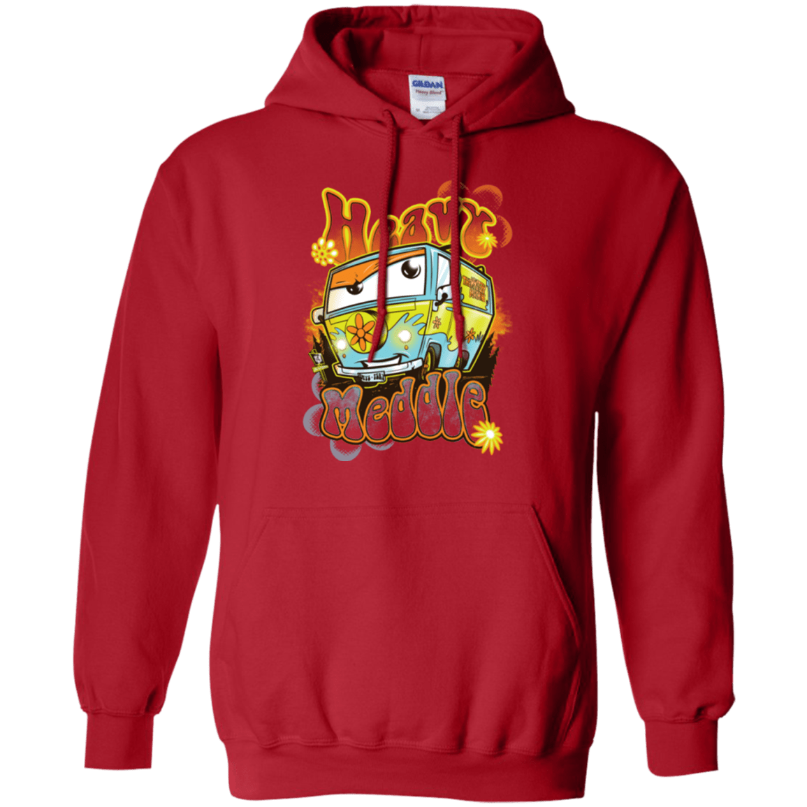 Sweatshirts Red / Small Heavy Meddle Pullover Hoodie