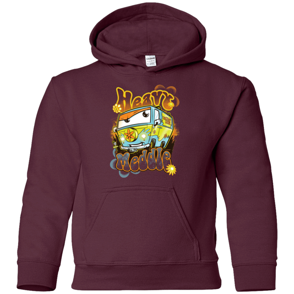 Sweatshirts Maroon / YS Heavy Meddle Youth Hoodie