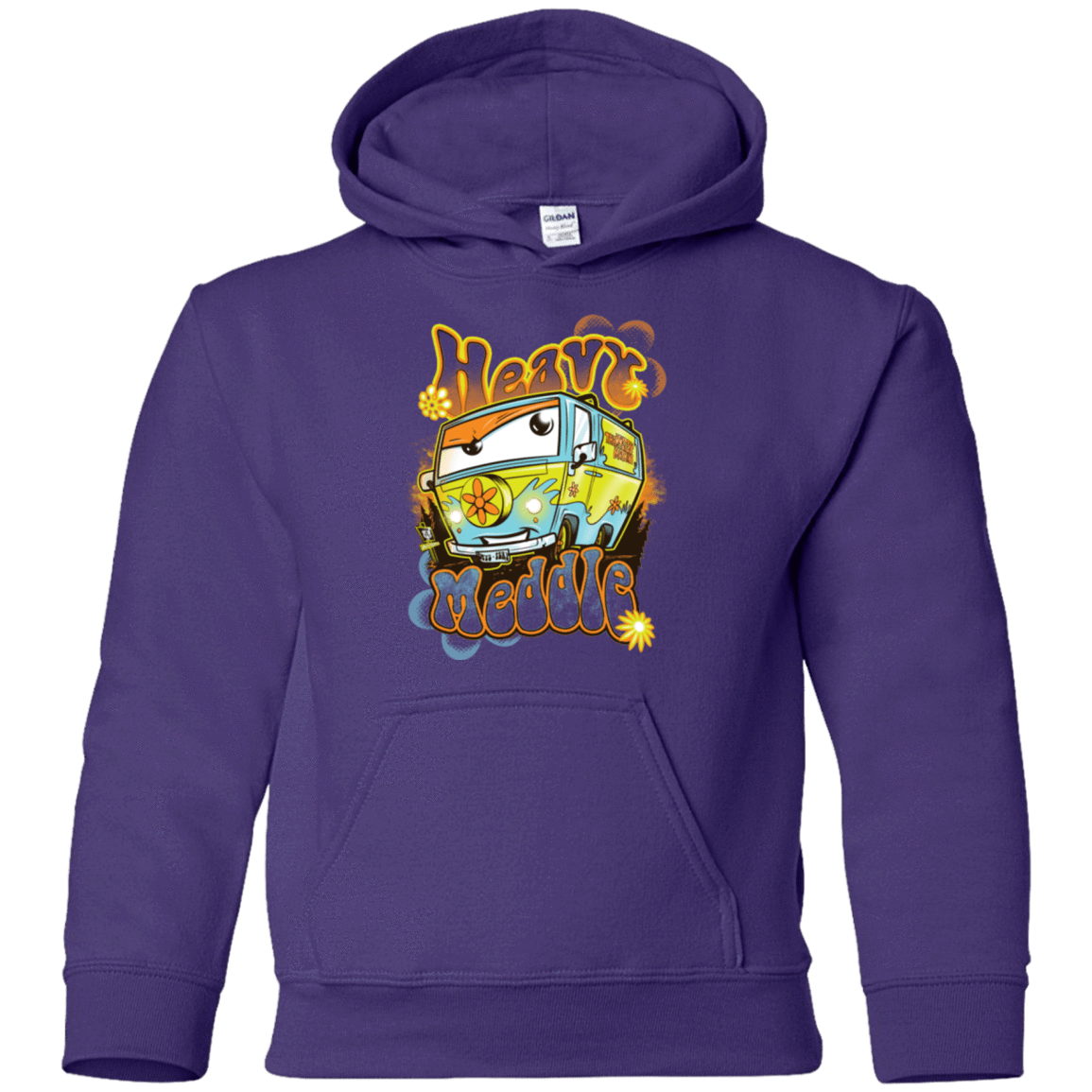 Sweatshirts Purple / YS Heavy Meddle Youth Hoodie