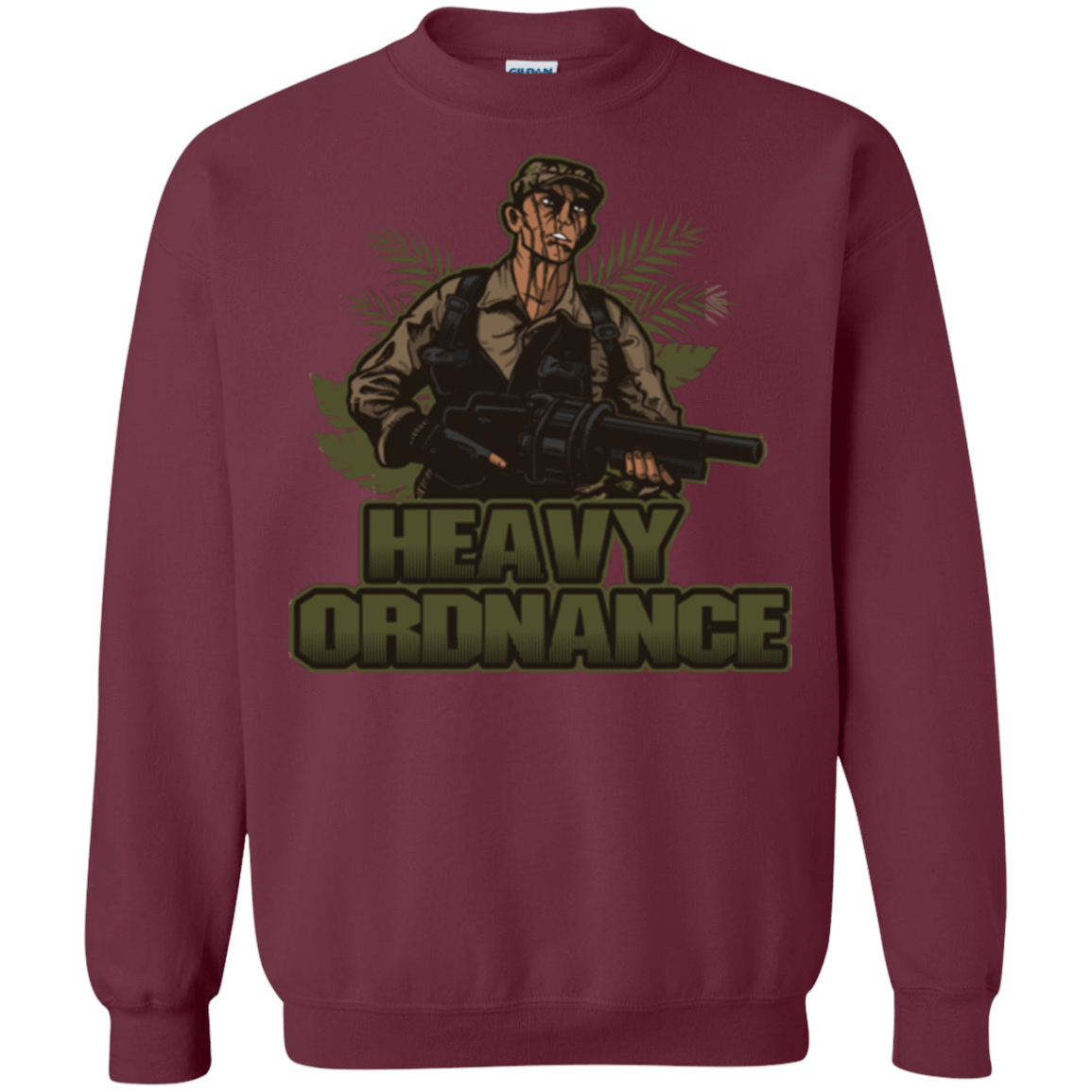 Sweatshirts Maroon / Small Heavy Ordnance Crewneck Sweatshirt