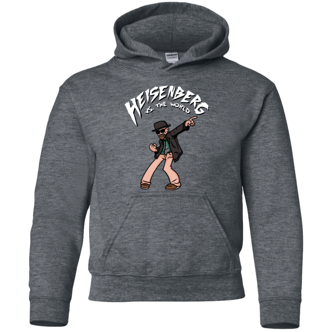Sweatshirts Dark Heather / YS Heisenberg vs the World Youth Hoodie